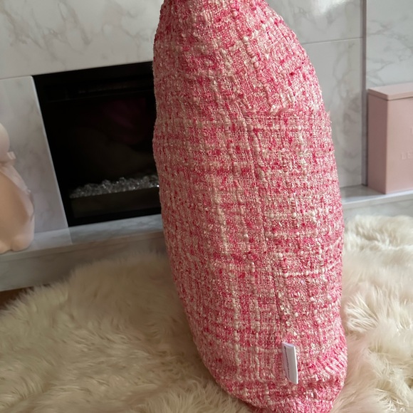 Pink Tweed 18 X 18 Throw Pillow - Picture 2 of 6